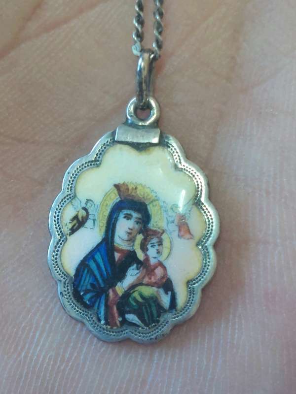 Rare!! 19th century Czech enamel silver icon circa 1890`s Value R3200