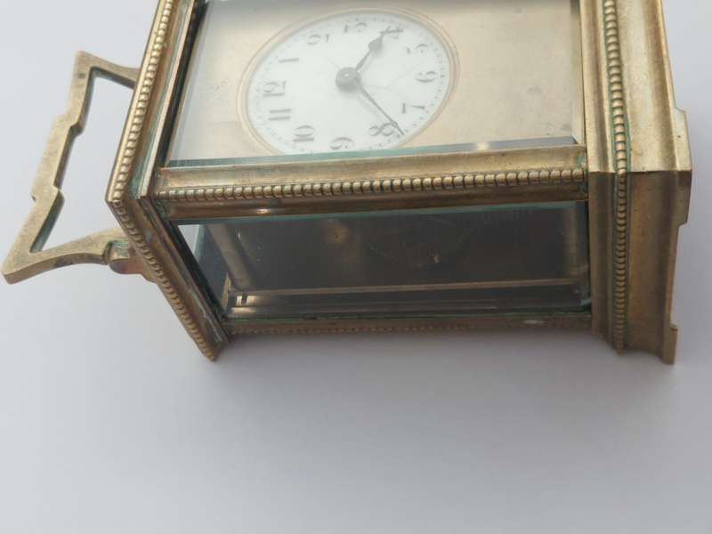 Lovely antique French brass carriage clock circa 1900