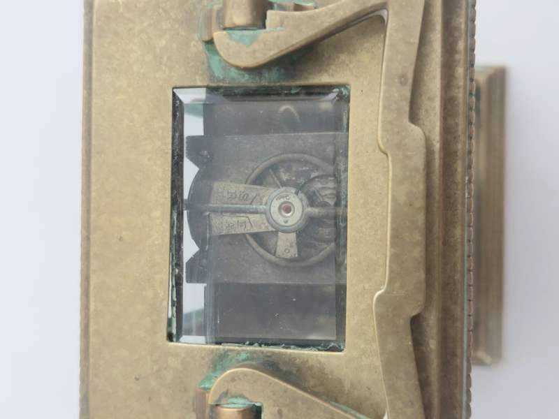 Lovely antique French brass carriage clock circa 1900