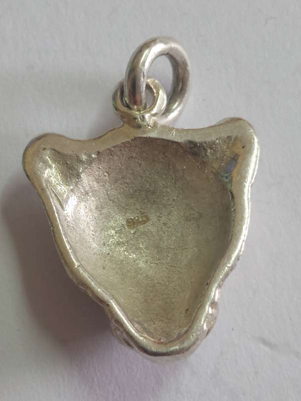 Gorgeous vintage sterling silver leopard pendant 8,9g