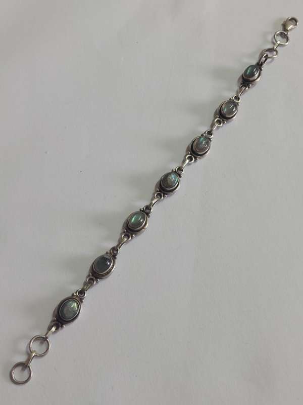 Beautiful sterling silver labradorite bracelet 15,1g