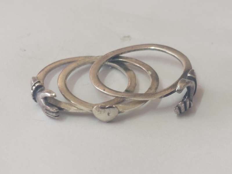 Spectacular folding antique lovers token ring 4,0g value R1500