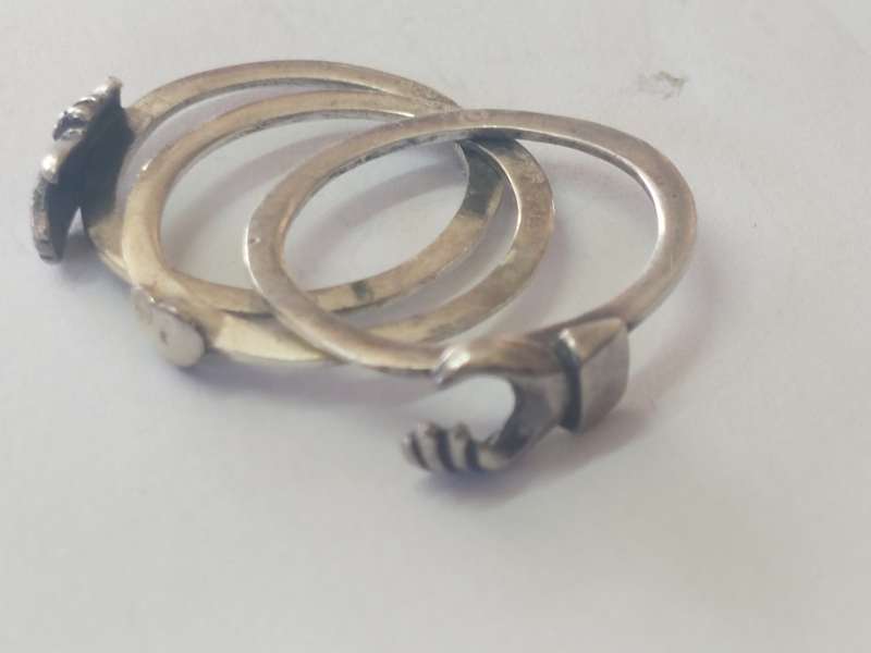 Spectacular folding antique lovers token ring 4,0g value R1500