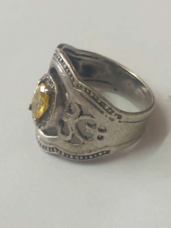 Gorgeous vintage sterling silver citrine ring 5,0g