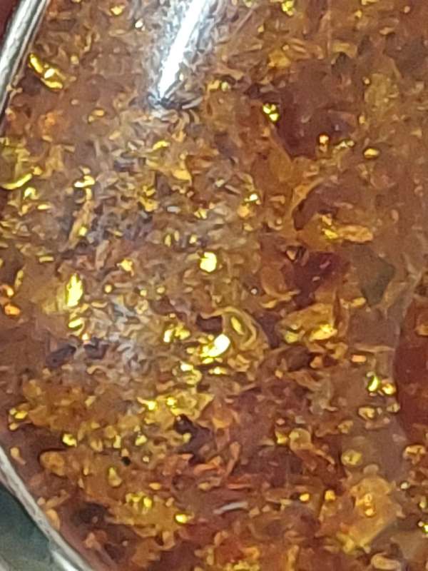 Spectacular large vintage Poland sterling silver amber pendant 13,6g wow!!
