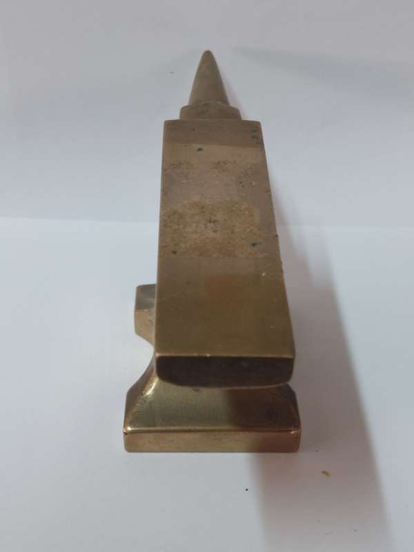 Rare find!! Large solid brass jewellers anvil Value R2500