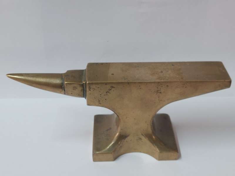 Rare find!! Large solid brass jewellers anvil Value R2500