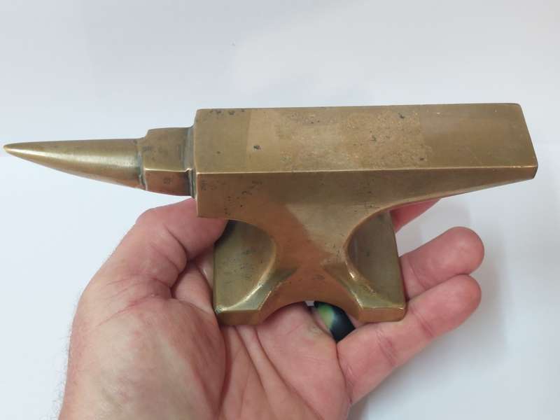Rare find!! Large solid brass jewellers anvil Value R2500