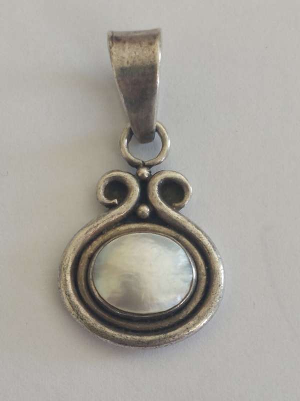 Vintage sterling silver pearl pendant 4,4g