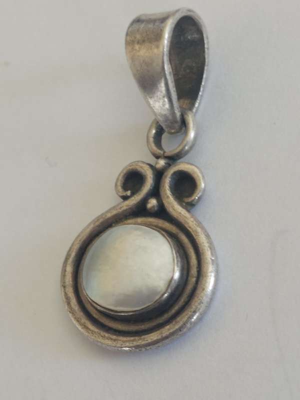 Vintage sterling silver pearl pendant 4,4g