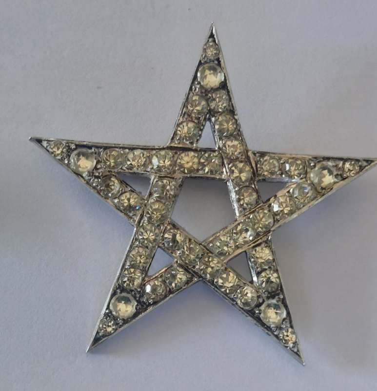 Edwardian london silver masonic excellent masters brethrens jewel brooch 11.9g