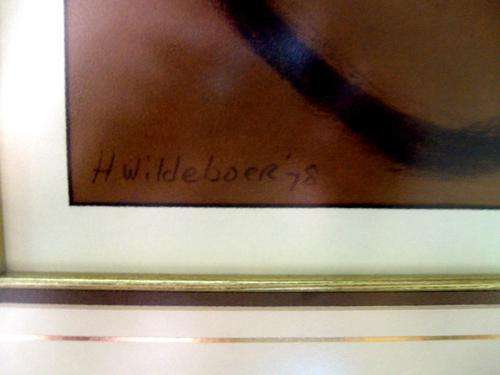 AWESOME LARGE!! H. WILDEBOER CHARCOAL ON PAPER DATED 78'  BARGAIN!!! (WORTH R8000)