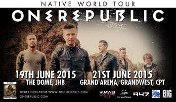 One Republic Native Tour Tickets
