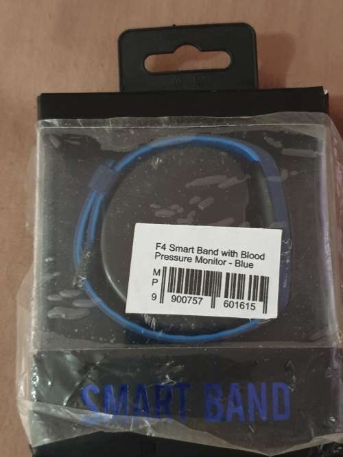 DTNO.1 F4 IP68 Waterproof Heart Rate Blood Pressure Smart Wristband Blue
