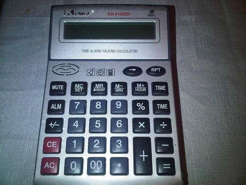 8 DIGIT TALKING CALCULATOR!!!!