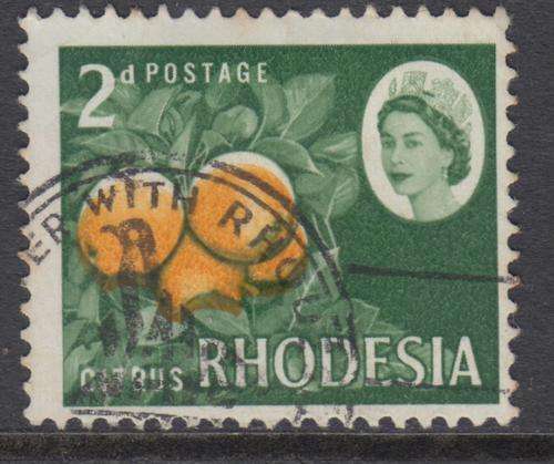 B141101 Rhodesia 1966  MASSIVE SHIFT of ORANGE VFU error