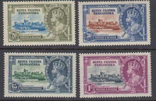 B140718 Kenya Uganda Tanganyika 1935 SILVER JUBILEE MH set