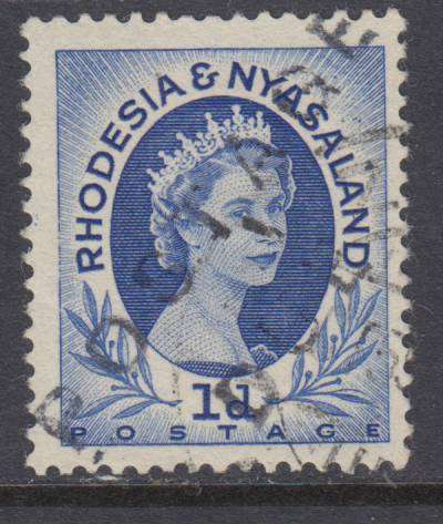 B150715 GREAT FORGERY Rhodesia and Nyasalnd 1950 POSTAGE DUE rubber stamped in Black