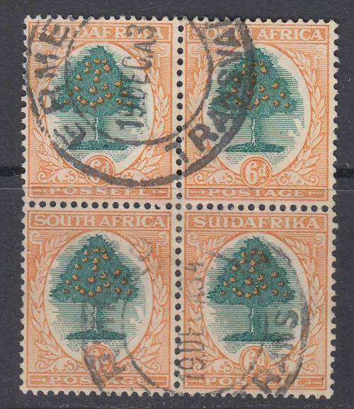 B190515 ROTO Inv wmk South Africa 1930 SG 47 VFU block
