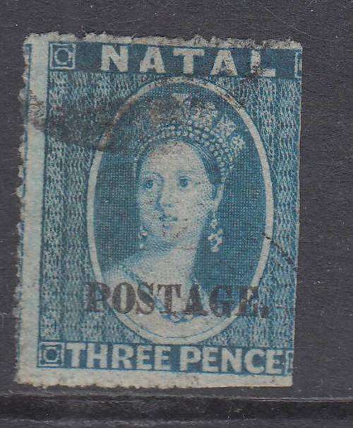 B190601 INTERMEDIATE PERF = Natal 1869 SG 53 cat £50