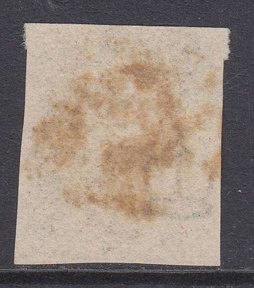 B190601 MALTESE CROSS = SMALL CROWN Wmk Penny BLACK Great Britain FULL MARGINS