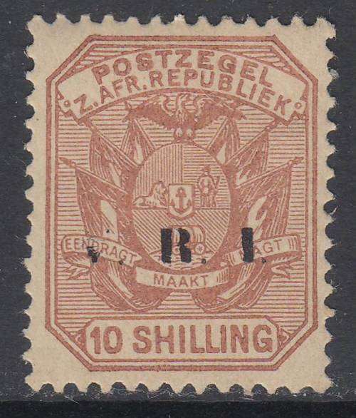 B190701 MISSING V Transvaal 1900 MH rare = original printing = NOT A FORGERY