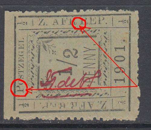 B190701 NO STOP AFTER AFR = plate flaw = CERTIFIED GENUINE Transvaal PIETERSBURG 1901 MH