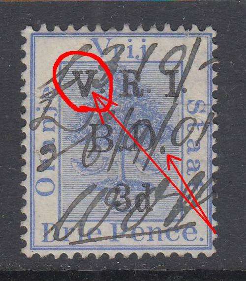 B190701 THICK V = BANK WISSEL Revenue Orange Free State 1900 RR = not in Barefoot