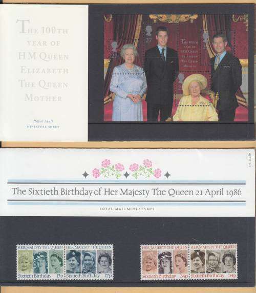 B190801 MNH PRESENTATION packs Great Britain 1986 & 1999
