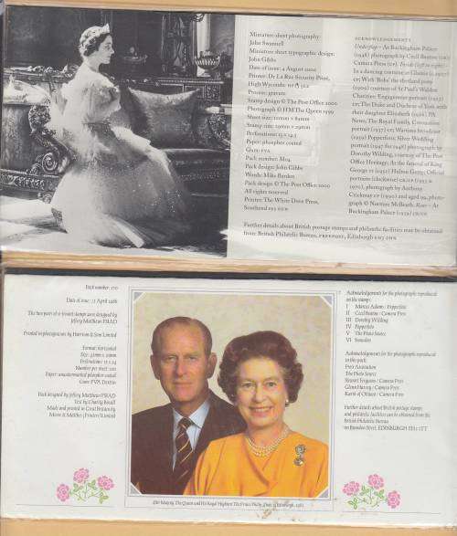 B190801 MNH PRESENTATION packs Great Britain 1986 & 1999