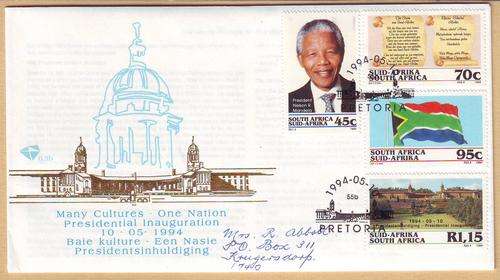 B101216 South Africa 1994 MANDELA INAUGURATION FDC