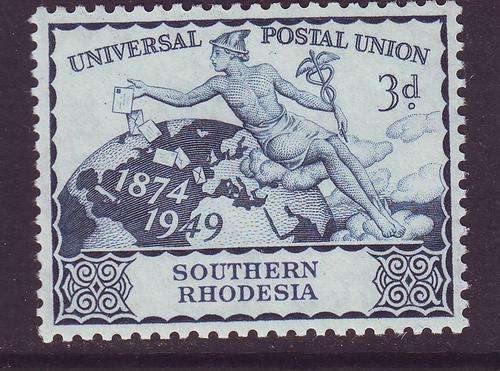 B101216 Southern Rhodesia 1949 UPU MNH