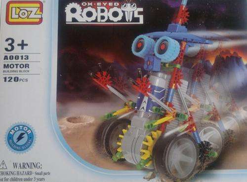 OX-EYED Robots!!! 120pcs Lego type building Robot with motor. Build it and then remote control it!!