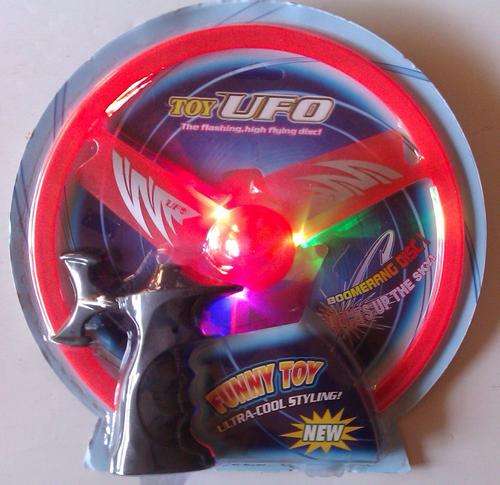 The Amazing UFO high flying boomerang disk with LIGHTS. Ultra-cool Styling.