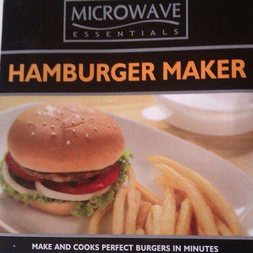 Microwave Essentials. HAMBURGER MAKER. Makes and cooks the perfect hamburger in minutes!!