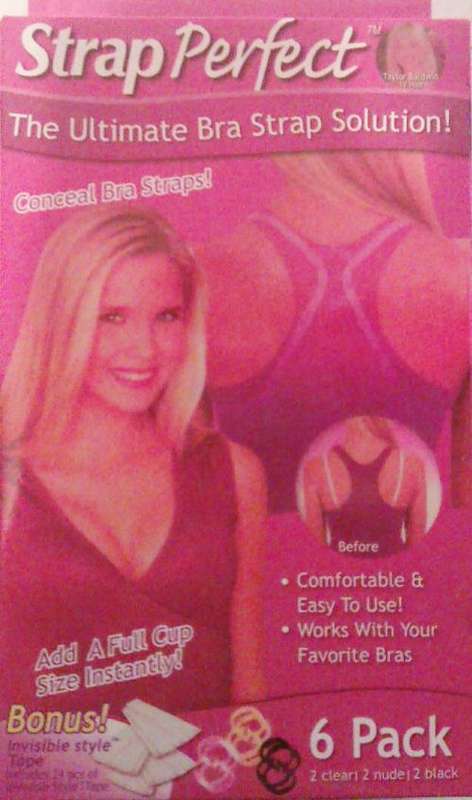 Strap Perfect. The ultimate bra strap solution. Add a full cup size instantly. (6 per pack)