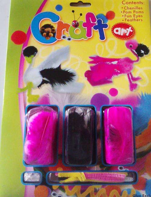 CRAFT ART  :  Make your own Pom-pom animals. Great fun and educational. (birds)