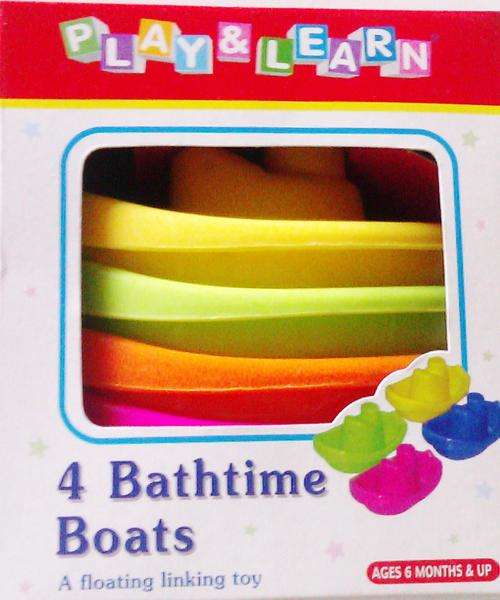 4 Bathtime Boats.  A must for every little one, turns bath-time into fun-time