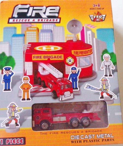 Die Cast Metal FIRE RESCUE A BRIGADE. Hobby Detail and Authentic Design.Movable and detachable Parts