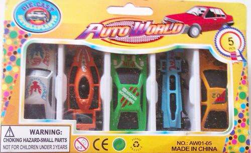 AUTO WORLD  5 Die cast metal cars