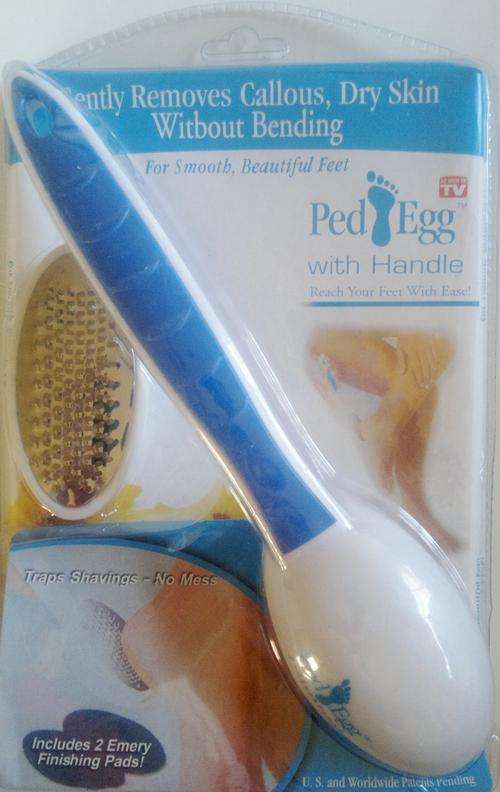 As seen on TV PEDI EGG with Handle. (Reach your feet with ease) The Ultimate FOOT FILE!!!