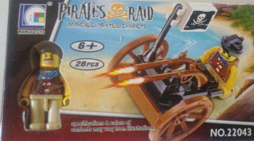 28 piece PIRATES RAID.  HIgh Quality, 100% Lego Compatible