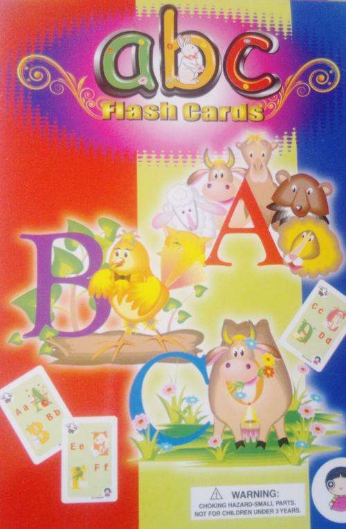 EDUCATIONAL FLASH CARDS.  Abc and Body Image.  Strong, Durable, Colourfull, Educational and fun!!