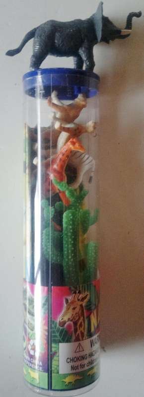 Animals in a tube!! Strong hard plastic for hours of imaginative fun