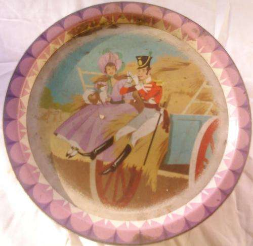 Collection of 4 Round cake Metal tins, very old!!! CRAZY R1 START.
