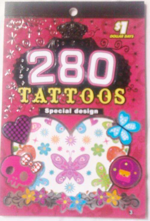 280 Diffrent Tattoos, special design. Limited Stock, so do not miss out.