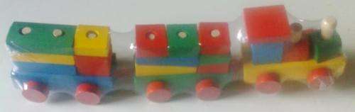 All Time Favourite! Wooden train set. Bright and Colourfull, hours of entertainment!