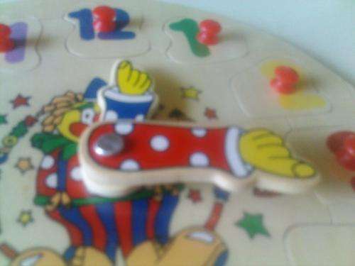 To cute, Wooden Clown Puzzle. Bright, Colourfull and Educational