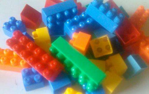 Big Blocks.....Perfect for Baby.  With two Men