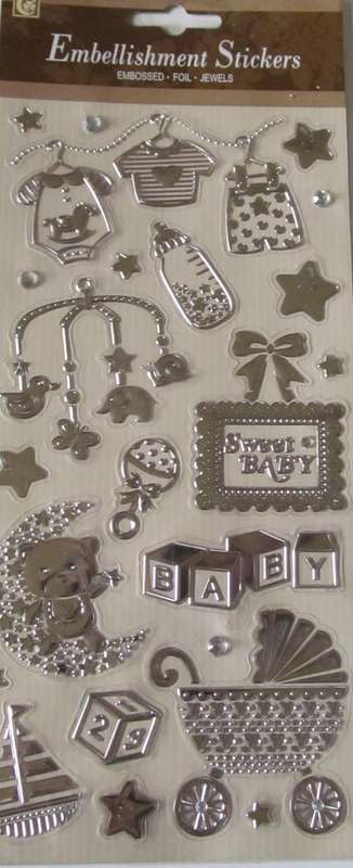 Embellishment Foil Stickers -  BABY